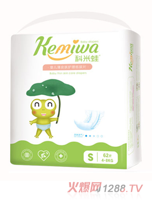科米蛙yinge薄皮膚護(hù)理紙尿片S