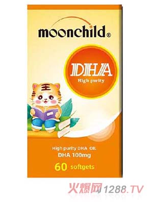 Moonchild 月寶兒童凝膠軟糖60粒DHA葉黃素酯鈣鎂鋅口感純正美味營養(yǎng)