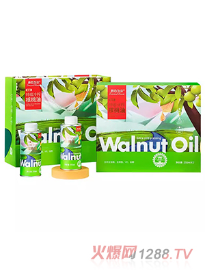 核心為你臻愛特級(jí)冷榨核桃油250mlx2瓶禮盒裝