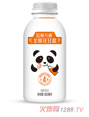 草元素金銀花甘露植物飲料