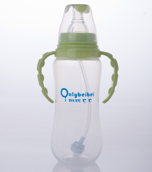 唯昵貝貝標(biāo)口PP奶瓶300ml綠色