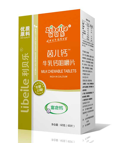 利貝樂茵兒鈣牛乳鈣咀嚼片