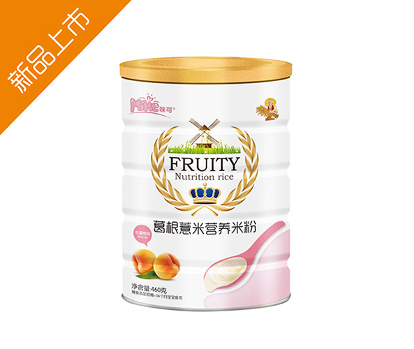 咪可葛根薏米水果奶米粉-(聽-水蜜桃味)